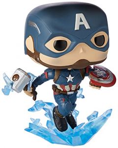 Funko Pop! Marvel: Avengers Endgame - Captain America with Broken Shield & Mjolnir - Figura de Vinilo Coleccionable - Idea de Regalo - Mercancia Oficial - Juguetes para Niños y Adultos - Movies Fans