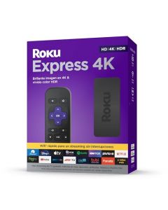 Roku Express 4K 2021 | Dispositivo de Streaming HD / 4K / HDR con transmisión inalámbrica, Incluye Cable HDMI® Premium/con Garantía de 12 Meses en México