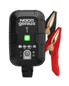 NOCO GENIUS1, Cargador Inteligente Totalmente Automático de 1A, Cargador de Batería de 6V y 12V, Mantenedor de Carga de la Batería y Desulfatador de Batería con Compensación de Temperatura