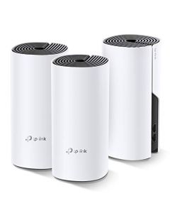 TP-Link Deco Sistema WiFi Mesh (o en malla) para todo el hogar: alcanza hasta 867 Mbps, itinerancia sin interrupciones, cobertura de hasta 5,500 pies. Funciona con Alexa (Deco M4 3 Pack)