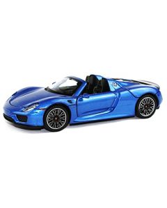 Motor city classics 2010 Porsche 918 Spyder Convertible: Azul Metálico - Coche Modelo 1:24 por Optimum Diecast