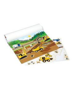 Melissa & Doug Bloc de Autoadhesivos Reutilizables de Vehículos, Bloc Extragrande de Actividades de Autoadhesivos, Fondos Extraíbles (Más de 165 pegatinas)