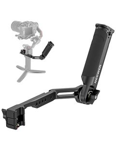 NEEWER Asa Ajustable Compatible con dji Ronin RS3 Mini RS3ProRS2RSC2 Estabilizador Gimbal para Tomas de ángulo bajo, Asa Plegable de Aluminio con empuñadura de Silicona, Carga máxima 13.2lb/6kg, ST49