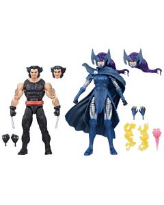 Marvel Legends Series - Wolverine y Psylocke - 50.º Aniversario - Pack Doble de Figuras de colección de 15 cm