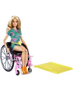 Barbie Fashionista Fashionista en Silla de Ruedas Muñeca para niñas de 3 años en adelante