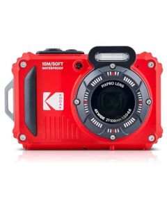 KODAK PIXPRO WPZ2 Rugged Waterproof Digital Camera 16MP 4X Optical Zoom 2.7" LCD Full HD Video, Red