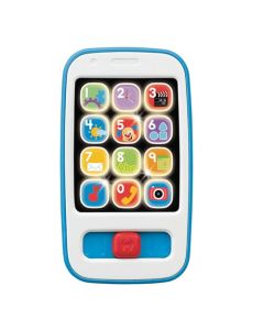 Fisher-Price Ríe y Aprende Juguete para Bebés Smartphone De Aprendizaje Azul para bebés de 6 Meses en adelante