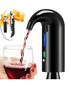 Aireador de vino eléctrico de los más vendidos One Touch Red – Accesorios de vino blanco aireación con abridor de vino para principiantes entusiastas – vertedor de boquilla – conservador de vino