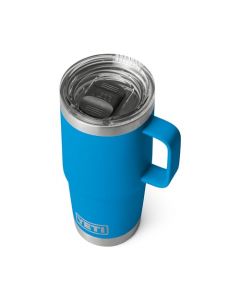 YETI Rambler - Taza de viaje de 20 onzas, acero inoxidable, aislada al aspiradora con tapa fuerte, color azul, 21071502675