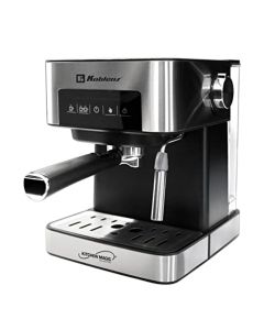 Koblenz Cafetera Espresso y Cappuccino, 2 Tazas, 20 Bares de Presión, 850 W, Sistema de Espuma para Café Cappuccino, Tanque de Agua 1.6 L, Filtro Lavable, Negro con Acero Inoxidable (CKM-750 EIN)