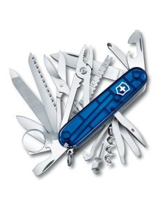 Victorinox Navaja Swisschamp, AzulTransparente, 33 Usos