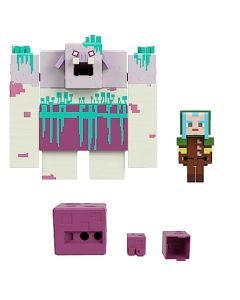 Mattel Minecraft Legends Figura de Acción El Devorador con Slime de 10" para niños de 6 años en adelante