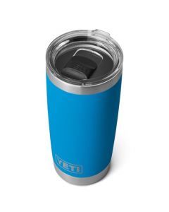 YETI Rambler Vaso de 20 onzas, acero inoxidable, aislado al aspiradora con tapa MagSlider, color azul