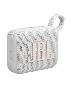 JBL Go 4 Bocina Portátil Bluetooth, 4.2W de Potencia, Reproducción 7 Horas, Resistente al Agua y al Polvo IP67 - Blanco