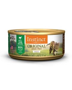 Nature's Variety Instinct Grain-Free Lamb Formula Canned Cat Food, 5.5 oz. Cans (Case of 12)