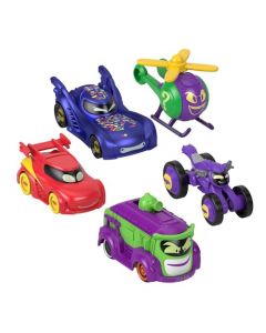 Fisher-Price Batwheels Vehículo de Juguete Paquete de 5 Confetti a Escala 1:55 para niños de 3 años en adelante