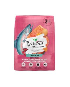 Purina Beyond Indoor Grain Free Salmon, Egg & Sweet Potato Recipe Adult Dry Cat Food - 3 lb. Bag