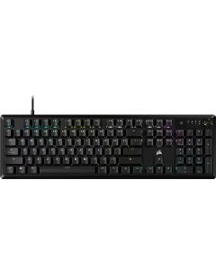 Corsair K70 Core RGB Teclado mecánico para Juegos – Interruptores lineales Rojos MLX prelubricados – Amortiguación de Sonido – Dial de Control de Medios – Compatible con iCUE – Diseño QWERTY