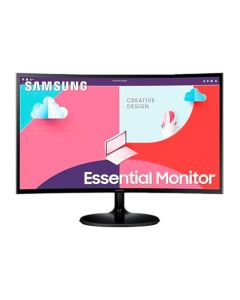 SAMSUNG Monitor Curvo 27" pulgadas, FHD 1920x1080, Game Mode, AMD FreeSync, Eco Saving Plus, Flicker Free, 1x HDMI 1.4, 1x D-sub, 4ms(GTG), Color Negro (LS27C360EALXZX)