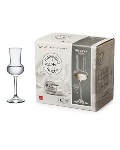 Bormioli Rocco Riserva - Vasos Grappa de 2.8 onzas, transparentes, juego de 6