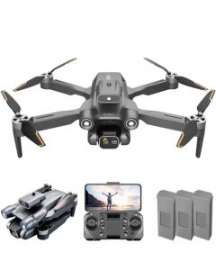 Mini dron s1s con cámara, dron plegable fpv de alta definición de 6k, 3 baterías, motor sin cepillo, arranque con un solo clic, modo sin cabeza, soporte de altura, 360 volteretas, fotografía de gestos, regalos de juguetes infantiles