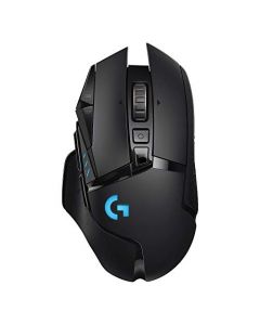 Logitech G502 LIGHTSPEED Mouse Gaming Inalámbrico, HERO 25K, 25,600 DPI, RGB, Peso Reducido, 11 Botones Programables, Batería Larga Duración, POWERPLAY-compatibile, PC, Negro - Windows