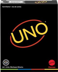 Mattel Games UNO Minimalista, Juego de Cartas para Jugar Entre Amigos, Juego Familiar, Juego de Mesa, 7+ Años