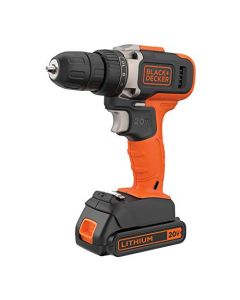 BLACK+DECKER Taladro 2 Velocidades 20V MAX Black+Decker BCD703C1-B3