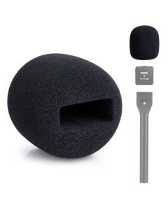 YOUSHARES - Funda de micrófono compatible con Rode Wireless Go II/PRO, adecuada para adaptador de mano de Entrevista, repuesto para filtro Pop Rode para bloquear los plosives