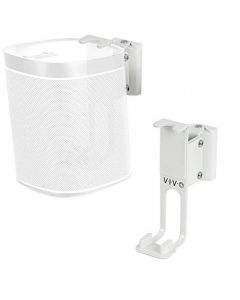 Vivo Soportes de Montaje en Pared Dobles Blancos diseñados para Sonos One, SL y Play: 1 Altavoces de Audio, Montaje Ajustable para 2 Altavoces Sonos (MOUNT-PLAY1W)