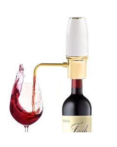 Aireador de vino eléctrico, dispensador automático de vino con boquilla recargable por USB, decantador de vino eléctrico y vertedor de vino, el mejor regalo para los amantes del vino