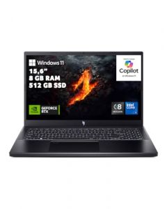 Acer Laptop Gaming Nitro V15 Modelo 2024 | Nvidia GeForce RTX 4050 | Core i5 13th 8 Núcleos | 8 GB RAM | 512 GB SSD | Panel IPS de 15.6" FHD | Garantía en México