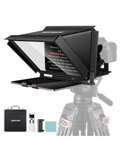 NEEWER X12 Teleprompter de Aleación Aluminio con Control Remoto RT-110 y Control de Aplicación, Compatible con iPad, Tablets iOS/Android, Smartphones, Cámaras DSLR. Estuche de Transporte Incluido