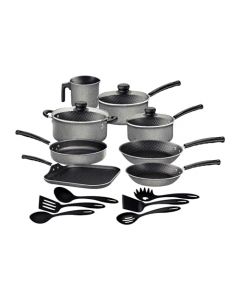 Bateria De Cocina Antiadherente 27899-361 17 Piezas Gris