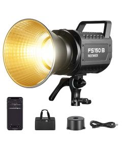 NEEWER FS150B Luz de Video con Control 2,4G/App, Iluminación Continua Fotografía, 130W Bicolor COB Foco Lámpara con 4 Tipo Atenuación, 72000lux/1m, 2700K-6500K, CRI 97+, 12 Efectos, Bowens Mount