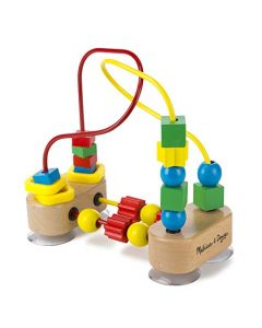 Melissa & Doug Primer Laberinto de Cuentas Para el Desarrollo de Habilidades Motrices Finas, Juguete de Madera, Juguete Para Bebés, Juguete de Desarrollo