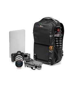 Lowepro Fastpack BP 250 AW III - Mochila para cámara réflex digital sin espejo, acceso QuickDoor y compartimento para portátil de 13 pulgadas, accesorios DSLR 300D Ripstop - negro, LP37333-PWW