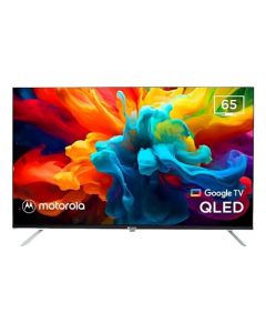 Motorola Television TV MOT65UQE11 65" Pulgadas QLED | Vive en 4K resolución Ultra HD | Compatible con Smart TV de Google, Android TV, Netflix, Youtube y Google Play | con HDMI y USB | LED Pantalla