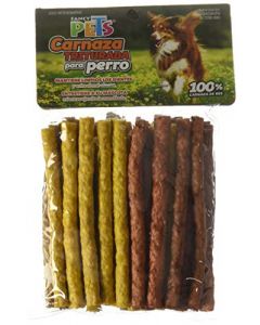 Fancy Pets Palitos de Carnaza de Res Sabores Variados para Perros con 40 Piezas