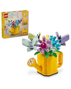 Lego Creator 3en1 31149, Flores en Regadera, Bloques de Construcción para Niños y Niñas, Set de Jugetes Convertibles en Bota de Agua o en 2 pájaros, Idea Regalo para el Día del Niño (275 Piezas)