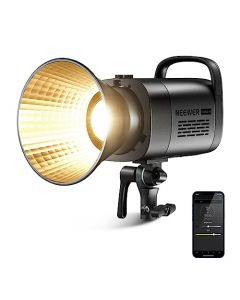 NEEWER CB60B 70W Luz Vídeo LED con 2,4G&APP Control,COB Bi Color 2700K-6500K 34000Lux a 1m/CCT Mode/CRI97+/12 Escenas/Bowens Mount Luz Continua para Estudio/Fotografía al Aire Libre/Grabación de Vídeo