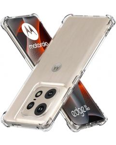 USTIYA Funda para Motorola Moto Edge 50 Pro 5G Case Uso Rudo Bumper Shock-Absorción TPU Transparente Carcasa con Cuatro Esquinas