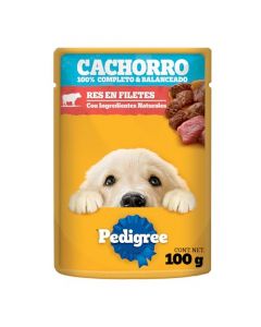 PEDIGREE Alimento Húmedo Cachorro Pollo En Filetes 24 Sobres