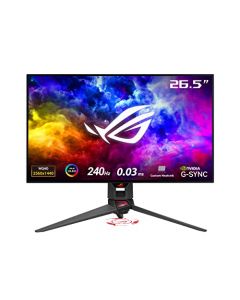 ASUS ROG Swift 27”1440P OLED DSC Gaming Monitor (PG27AQDM) - QHD (2560x1440), 240Hz, 0.03ms, G-SYNC Compatible, Anti-Glare Micro-Texture Coating, 99% DCI-P3, True 10-bit, DisplayPort