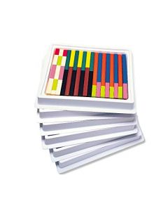 Set Cuisenaire Rods Multi-Pack de plástico, incluye 6 piezas