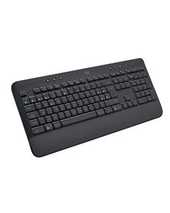 Logitech Signature K650 Teclado Confort, Estándar, Ergonómico, con Navegación Web, Captura de Pantalla y más Atajos, USB Bluetooth BLE o Logi Bolt, para PC/Windows/Mac - Grafito