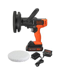 BLACK+DECKER MATRIX - Kit de búfer máximo de 20 V, para coches, suelos y muebles, 3500 RPM, batería y cargador incluidos, naranja (BCBMT120C1FF)