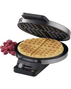 Cuisinart WMR-CA Wafflera Clásica redonda de acero, Compacto, Plata