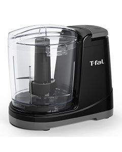 T-fal Procesador de Alimentos Max Chopper cuenta con dos velocidades y capacidad de 700 ml. Potencia de 135 W para poder picar alimentos en segundos, potente y versátil, Desmontable, Negro, MF2528MX