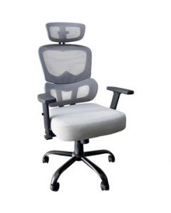 Silla Directiva de Malla Ergonomica Ajustable Soporte LumbarGRIS